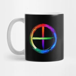 Symbols of planets luminescent paint Mug